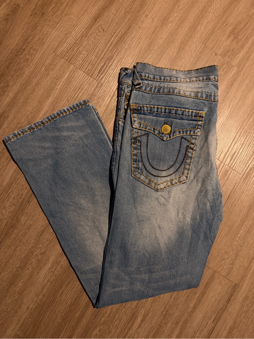 Vintage 90s True Religion Ricky Denim Jeans Size 40 Blue